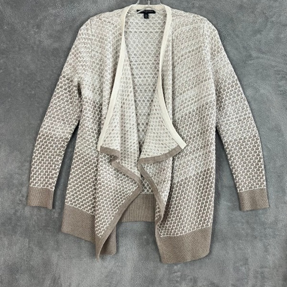 Banana Republic Open Front Cardigan Sweater Womens XS Shawl Collar Wool Blend